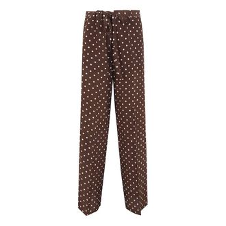 P.A.R.O.S.H. Straight Trousers, female, Brown, Size: XS Straight Trousers