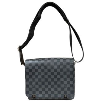 Louis Vuitton Black Gray Or Damier Graphite Shoulder Bag (Pre-Owned)