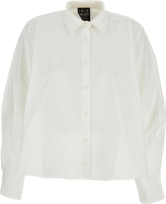 Iri&eacute; Crisp White Shirt with Structured Collar and Tailored Fit