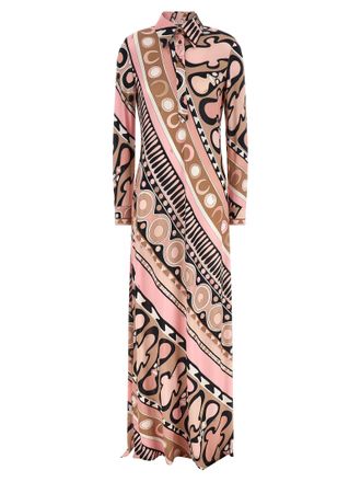 Emilio Pucci Multicolor Viscose Long Womens Dress