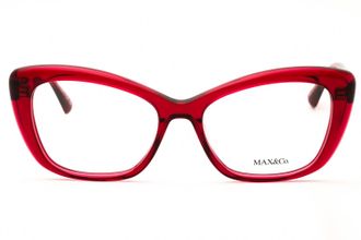 Max & Co. MO5143 Cat Eye Eyeglasses - Burgundy
