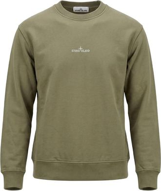 Stone Island Logo-print Long-sleeve Sweatshirt