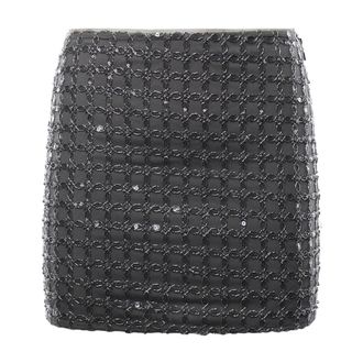 Rotate ROTATE Birger Christensen, Short Skirts, female, Gray, Size: 2XS Short Skirt