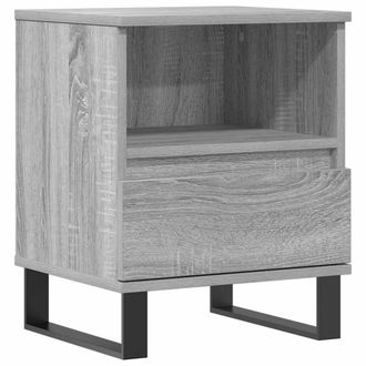 vidaXL Vidaxl - Mesita De Noche Madera De Ingenier&iacute;a Gris Sonoma 40x35x50 Cm