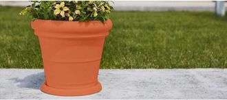 Monacis Vaso De Pol&iacute;mero Monacis Con Doble Borde Liso Terracota &Oslash;60 (55x49h)