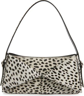 Coperni Belt Genuine Calf Hair Baguette Bag in Whtblk White-Black Print at Nordstrom