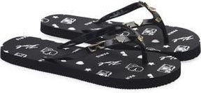 Karl Lagerfeld Zaid Flip Flop Sandal in Black at Nordstrom Rack, Size 10