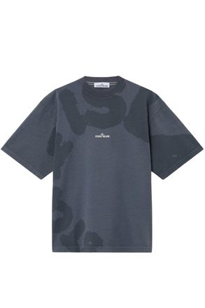 Stone Island ALL OVER TONAL LOGO T SHIRT Size: XXL, colour: GREY