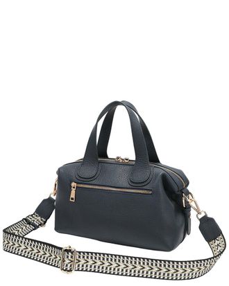 Tiffany & Fred Tiffany And Fred Paris Pebbled Leather Satchel