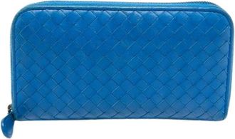 Bottega Veneta Pre-owned Wallets, female, Blue, Size: ONE SIZE Pre-owned Vintage Wallet