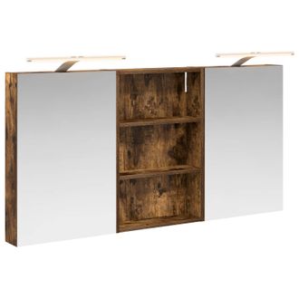 vidaXL Juego De Muebles De Ba&ntilde;o Con Estante 3 Pcs 120 X 10,5 X 60,5 Cm Vidaxl