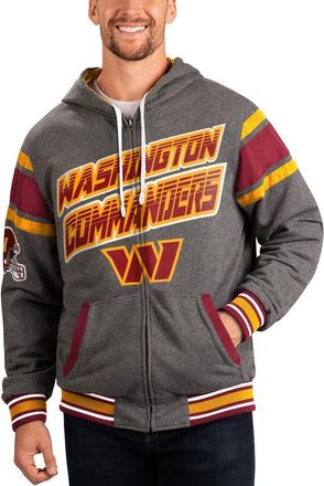 G-III Sports by Carl Banks Mens G-III Sports by Carl Banks Burgundy/Gray Washington Commanders Extreme Full Back Reversible Hoodie Full-Zip Jacket at Nordstrom, Size Xx-Large