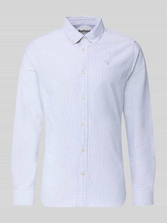 Barbour Tailored Fit Freizeithemd aus reiner Baumwolle Modell STRIPED OXFORD in Marine, Gr&ouml;&szlig;e XXXL