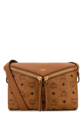 MCM Mcm Printed Canvas Small Diamant 3 D Crossbody Bag