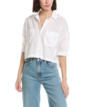 James Perse Pocket Cropped Shirt