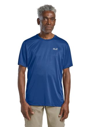 Jack Wolfskin Funktionsshirt JACK WOLFSKIN TECH T M, Herren, Gr. XXXL (60), blau orchid, Obermaterial: 100% Polyester, normal, Rundhals, Shirts Funktionsshirt