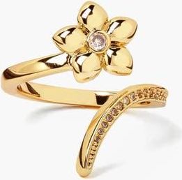 Yoj Meigu Crystal Open Ring In Gold & Crystals at Nordstrom, Size Medium