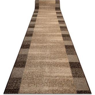 RugsX Rugsx - Alfombra De Pasillo Karmel Etna Marco, Arena - Tuerca 120cm Beige 120x220 Cm