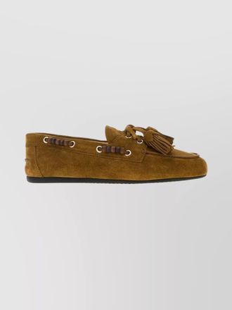 Miu Miu suede tassel moccasin loafers