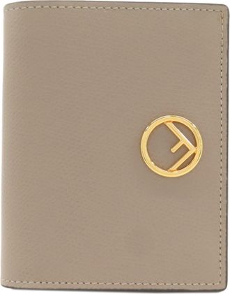 Fendi Beige Leather Wallet (Bi-Fold) (Pre-Owned)