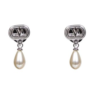 Valentino Garavani Ovalette Oorbellen - Dames - Oorbellen - Grijs - ONE Size - Accessoires