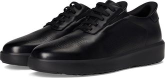 Marc Joseph New York Harbor Road (Hands Free Technology) Mens Dress Flat Shoes Black Napa Leather/Black : 11.5 M
