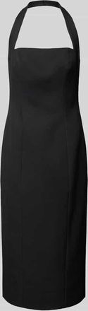 Forever New Knielanges Cocktailkleid mit Neckholder in Black, Größe 34