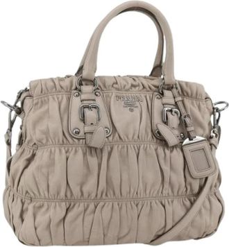 Prada Pre-owned Handbags, female, Gray, Size: ONE SIZE Pre-owned Vintage Hand Bag