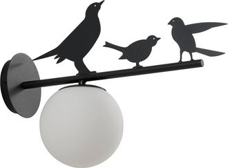Lindby Lindby L&aacute;mpara De Pared Exterior lintu Bird En Negro Metal