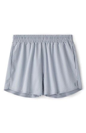 Rhone Saltair Pleated Shorts in Washed Navy Stripe at Nordstrom, Size X-Small