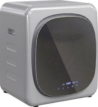 HOMCOM Homcom Secadora De Evacuaci&oacute;n 3 Kg 800w Secadora Compacta Con Pantalla T&aacute;ctil Control De Temperatura Y Tiempo Tambor Inox Bloqueo Infantil Plata