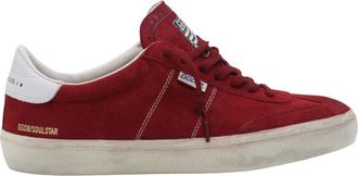 Golden Goose Red Lace-up Sneakers