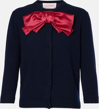 Valentino Cardigan in lana con fiocco