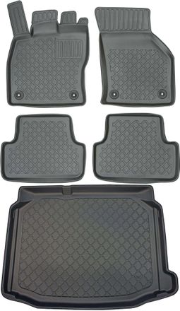 OEM Juego De Alfombrillas Para Coche Y Maletero Para Seat Le&oacute;n Iii Sc Hatchback (11/2012-03/2020)