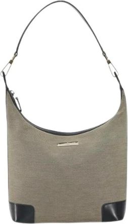 Gucci Pre-owned Shoulder Bags, female, Beige, Size: ONE SIZE Pre-owned Canvas Shoulder Bag