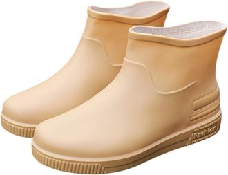 Generic Rain Boots For Women Low Cut Casual Wear Flip Flop Design Classic Style Ideal For Everyday Outfits Perfect With Jeans Ladies Waterproof Low Heel Rain 