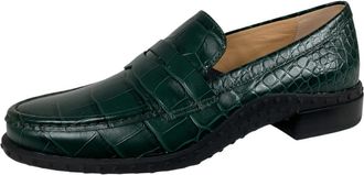 Tod's Groene Precious Print Loafer Schoenen - Dames - Loafers - Groen - 36 EU - Schoenen