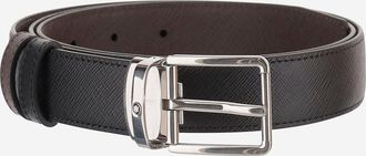 Montblanc omkeerbare tweekleurige leren riem