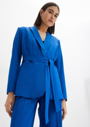 Bonprix Jackenblazer BONPRIX Blazer, Damen, Gr. 36, blau (arktikblau), Obermaterial: 95% Polyester, 5% Elasthan. Futter: 100% Polyester, bequem, Blazer Jacken