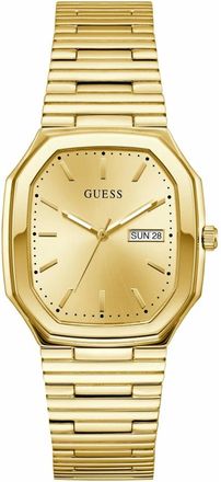 Guess Gw0978G2 Rechthoekig Horloge - Heren - Accessoires - Geel - Maat: ONE Size
