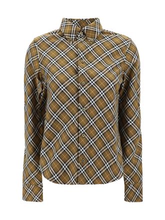 Burberry Brown Cotton Shirt