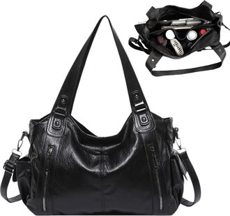 Generic Large Capacity Tote Sack, Fashion Shoulder Bags for Women, PU Leather Casual Design with Lightweight Materials, Stylish Work Bag for Shopping, Busines