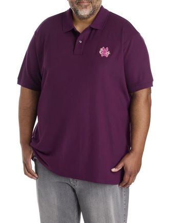 Psycho Bunny Big & Tall Auguste Polo Shirt in Potent Purple at Nordstrom, Size Xx-Large