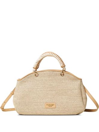 Twin-Set woven tote bag - Neutrals