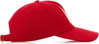 Valentino Garavani Womens Baseball Logo-Embroidered Cotton Cap