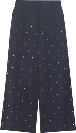 Alchemist Moonflower Studs - Dames - Wijde Broeken - Blauw - 2XL - Katoen - Broeken