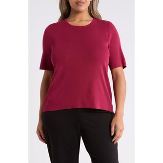 Tahari by ASL Tunic Sweater in Berry Bliss at Nordstrom, Size 2 X