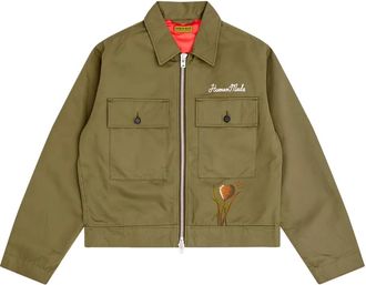 Human Made Giacca in cotone con ricamo - Verde