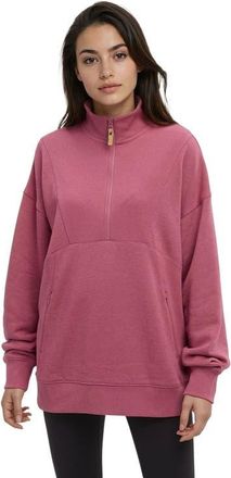 tentree Finlayson 1/4 Zip in Rosewood at Nordstrom, Size X-Small