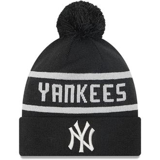 New Era Unisex New York Yankees MLB Beanie Bobble Hat - Navy, One Size